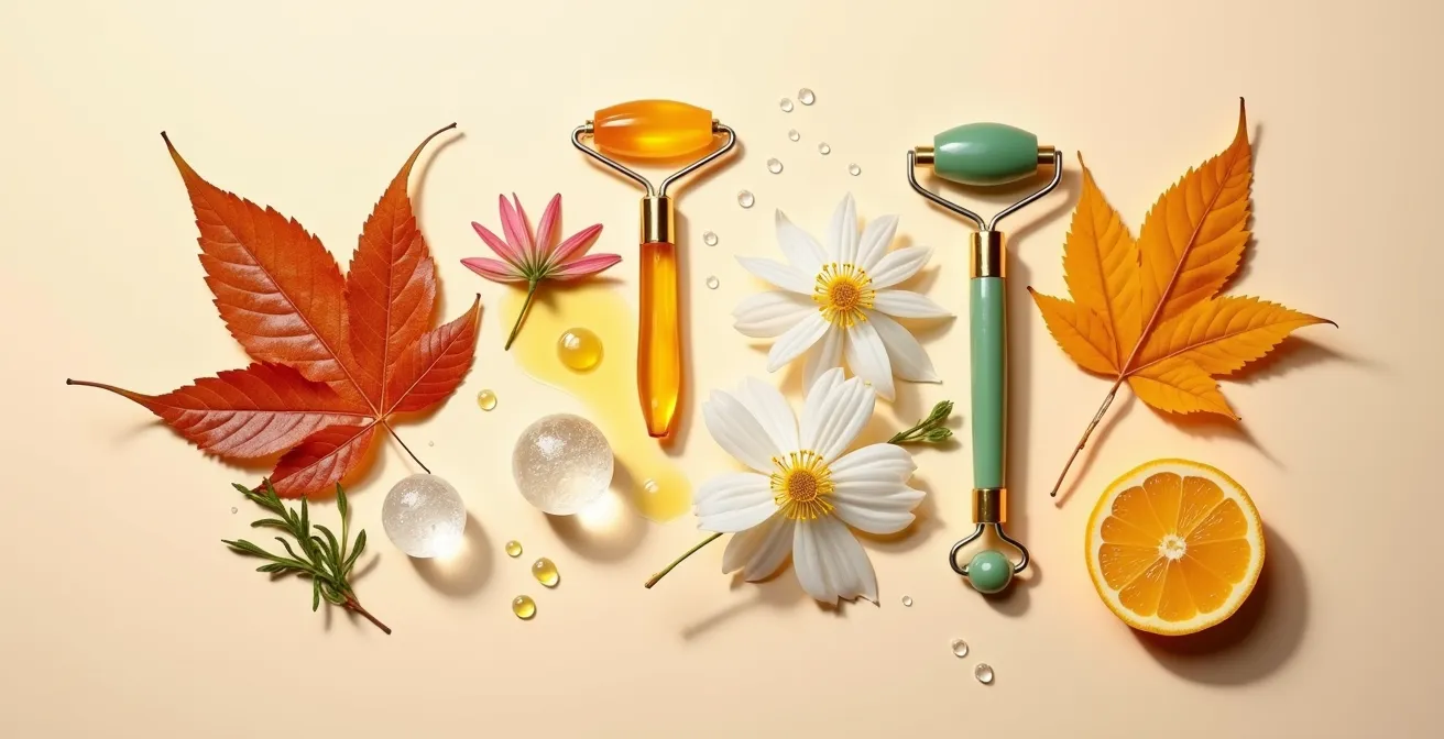 Rappresentazione visiva del calendario stagionale per trattamenti estetici professionali