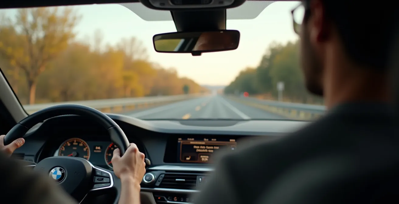 Sistema ACC in funzione sulla tangenziale di Milano durante il traffico