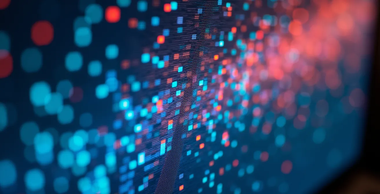 Schermata sfocata di sito web con elementi di privacy evidenziati