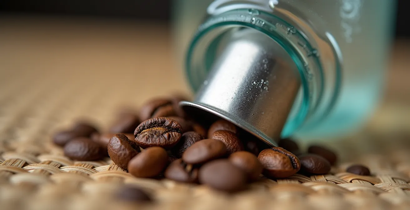 Composizione macro di prodotti riutilizzabili italiani per la casa