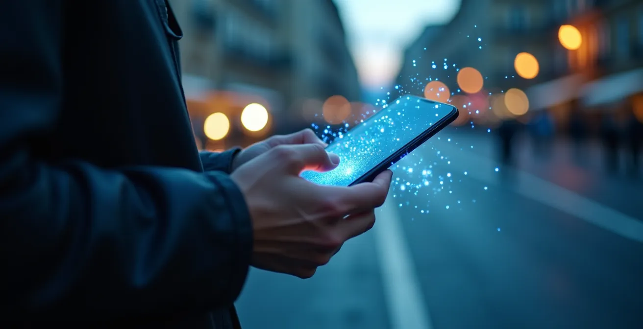 Rappresentazione visiva dell'ottimizzazione della velocità di caricamento su reti mobili